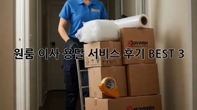 원룸 이사, 용달 서비스 후기 BEST 3!